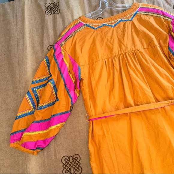 Anthropologie Stasiana Embroidered Patchwork Long Sleeve Tunic Dress - Picture 13 of 17